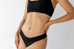 Female body in lingerie